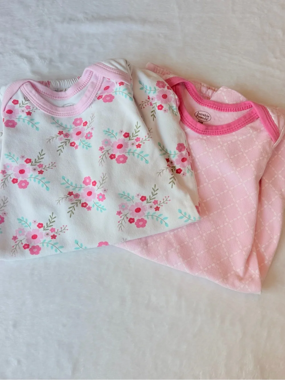 Luvable Friends - Pink 2-Pack Gown Set